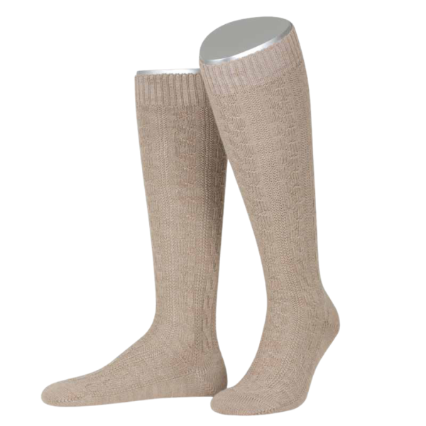 Trachtenkniestrumpf Beige