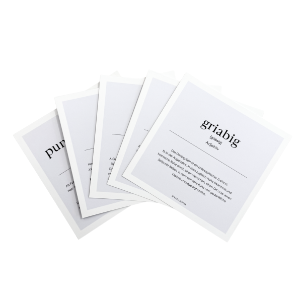 Mundart-Kartenset (5-teilig)