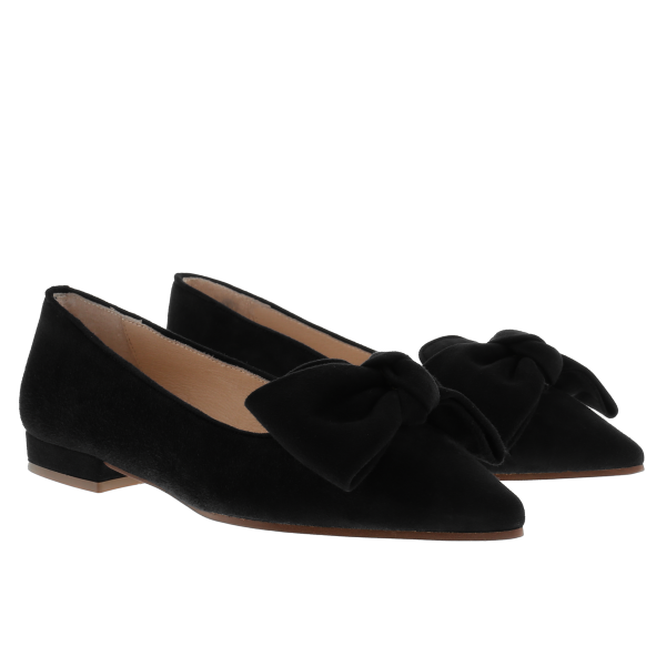 Spitze Ballerinas mit Schleife